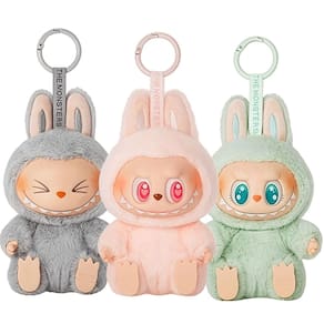 Chaveiro de pelúcia HQDZSZ Labubu para bolsas, chaves e mochilas