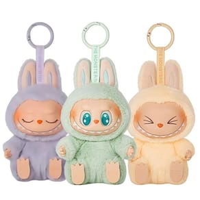 Chaveiro de pelúcia HQDZSZ Labubu para bolsas, chaves e mochilas