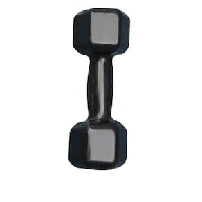 Halter Sextavado Emborrachado 6Kg Academia Treino Musculação