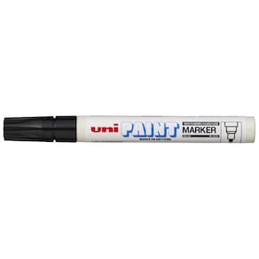 Caneta Permanente Uni Paint Px 20 Preta Industrial - Uniball