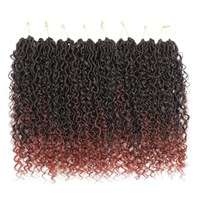 Extensões de cabelo SAMBRAID Curly Boho Braids Faux Locs 22cm