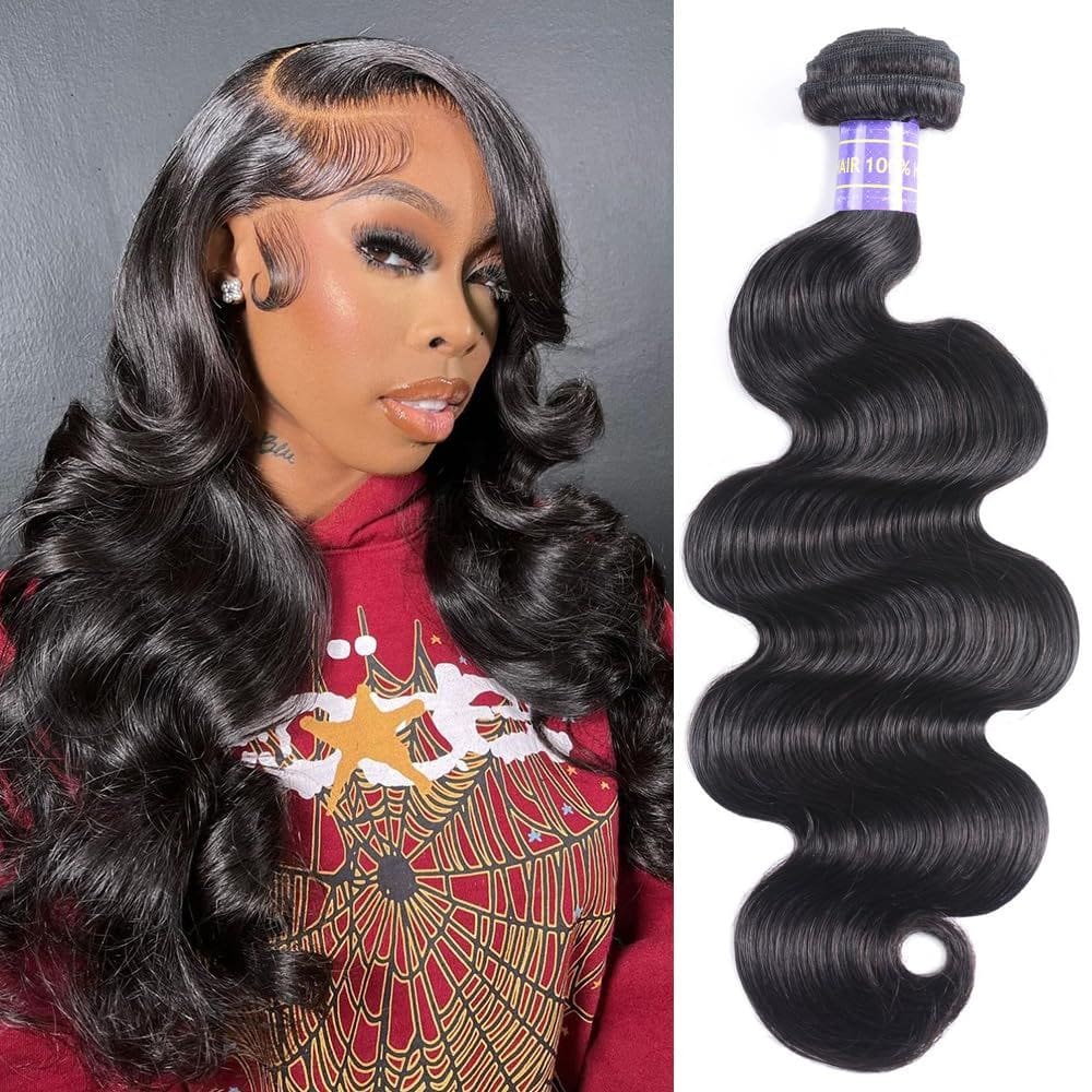 Pacotes de cabelo humano Hullran 24 polegadas Body Wave 100g 12A