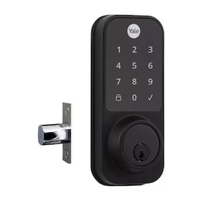 Fechadura Digital YDD 120 Preta para porta Externa com Senha e chave