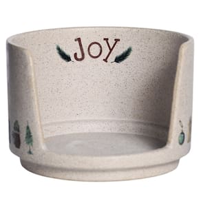 Porta Panetone Ceramica Joy Bege 11,5X17 Silveira