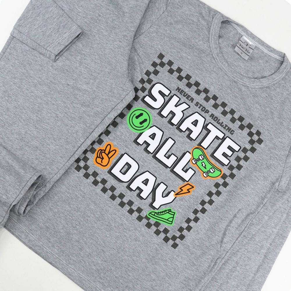 Conjunto Pijama Masculino Meia Malha Estampado Longo Juvenil