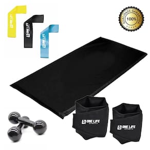 Kit Caneleira 1 Kg + Colchonete + Kit Mini Band + Peso 3 Kg