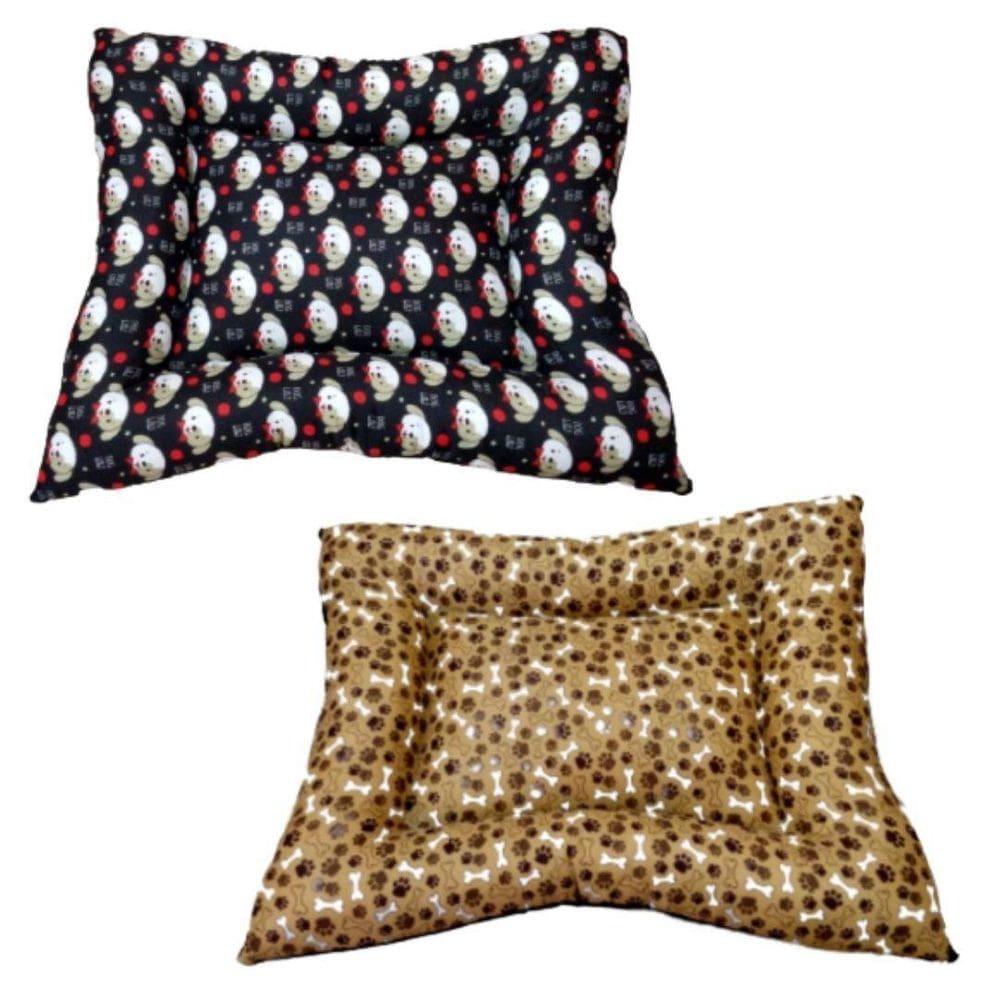 Kit 2 Almofadões Nica Premium - Almofadas Marrom E Preto