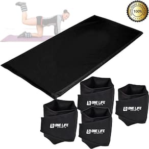 Kit Caneleira Peso 3 E 4Kg - Par + Colchonete + Halter 3 Kg