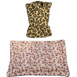 Kit Cães E Gatos - Colchonete M E Vestido De Inverno Gg