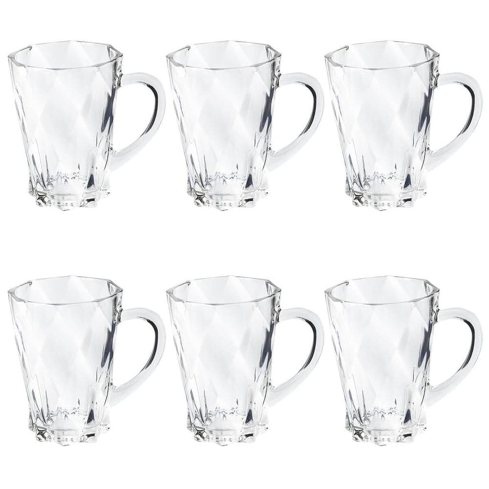 Xícara Caneca Diamante Barista 210Ml 6 Peças