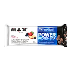 Power Protein Bar Max Titanium (90g) Frutas Vermelhas