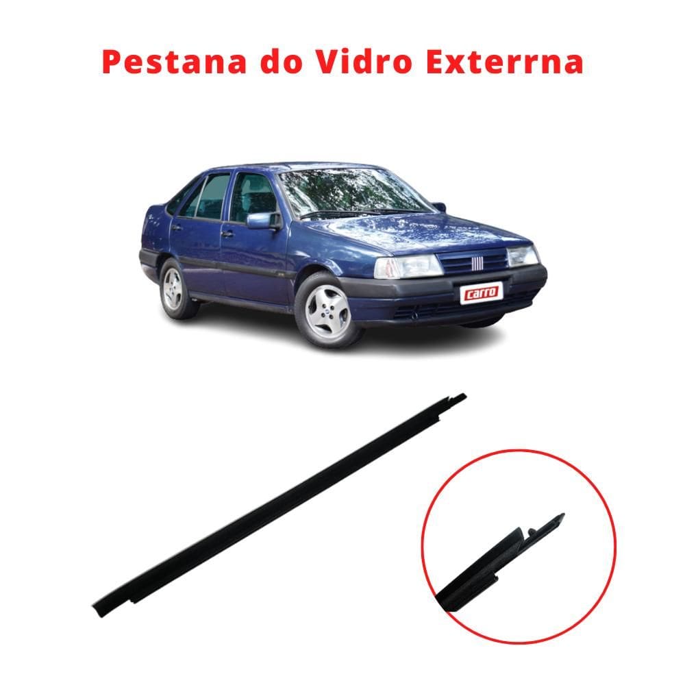 Pestana Borracha Externa Porta Lado Esquerda Tempra 91 A 98 [F103]