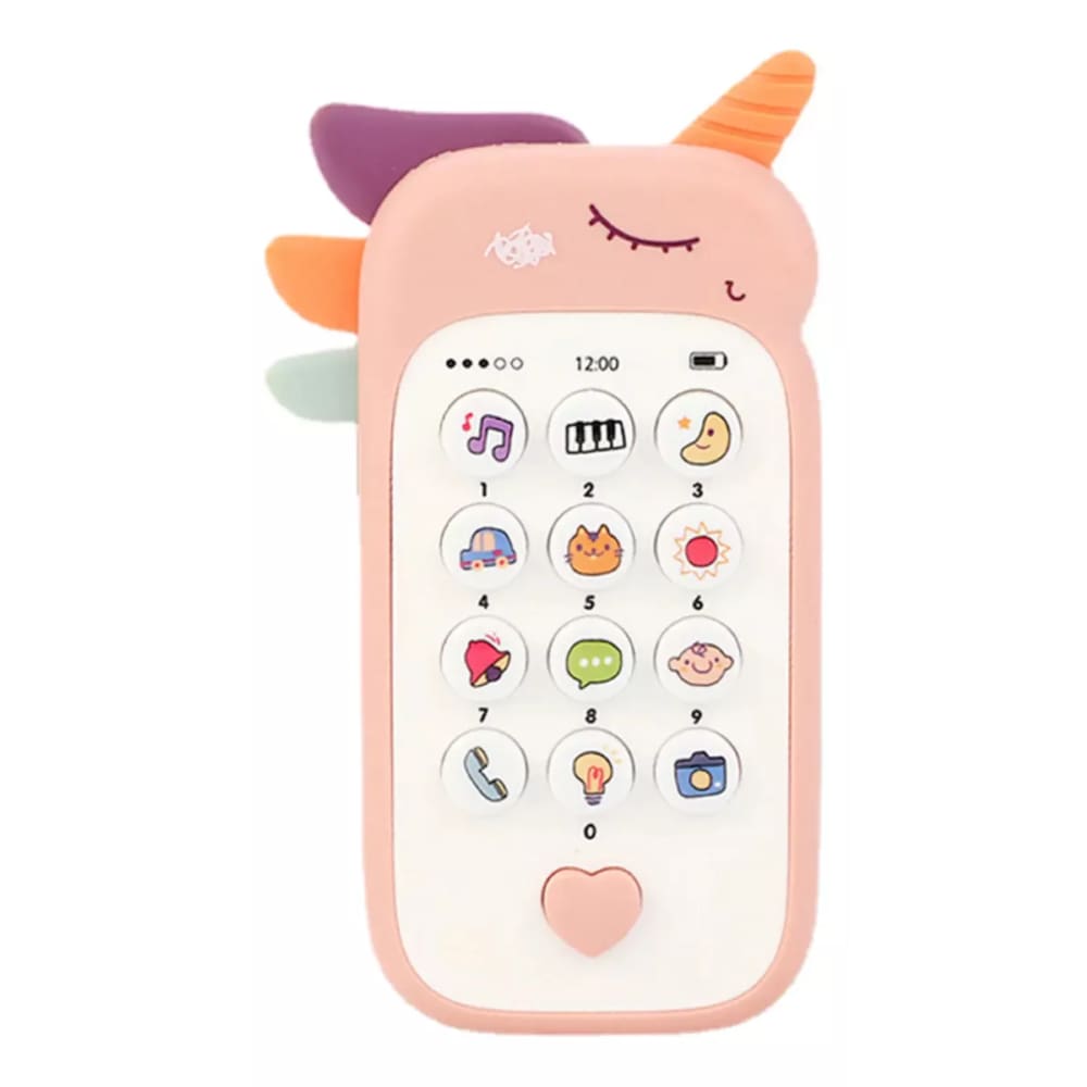 Brinquedo Bebê 2 Em 1 Celular Mordedor Música Baby Phone