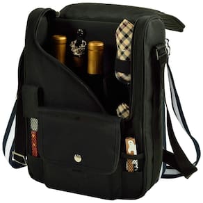 Piquenique no Bolsa Térmica Para Transporte de Vinhos até 3 Garrafas, PICNIC AT ASCOT 535 L, Preto