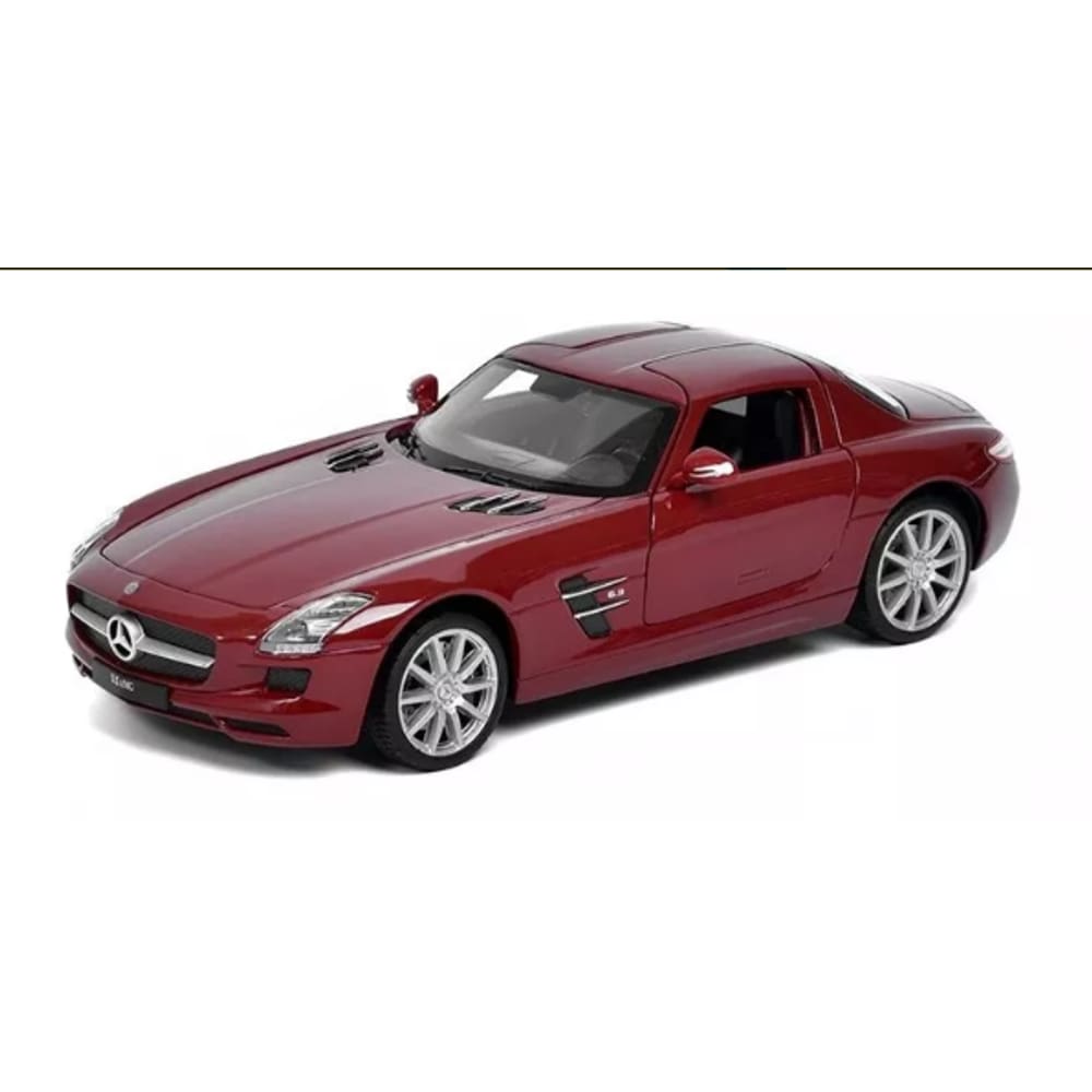 Miniatura Mercedes Benz Sls Amg 1:24 Welly Bordo
