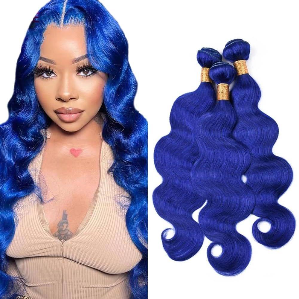 Pacotes de cabelo CnumGunm Blue Body Wave 100% Brazilian Remy