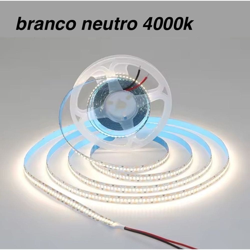 Fita led p/ perfil 240 led premium alto brilho fonte 12v 20A