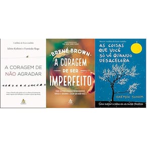Kit 3 Livro Coragem De Não Agradar Ser Imperfeito As Coisas