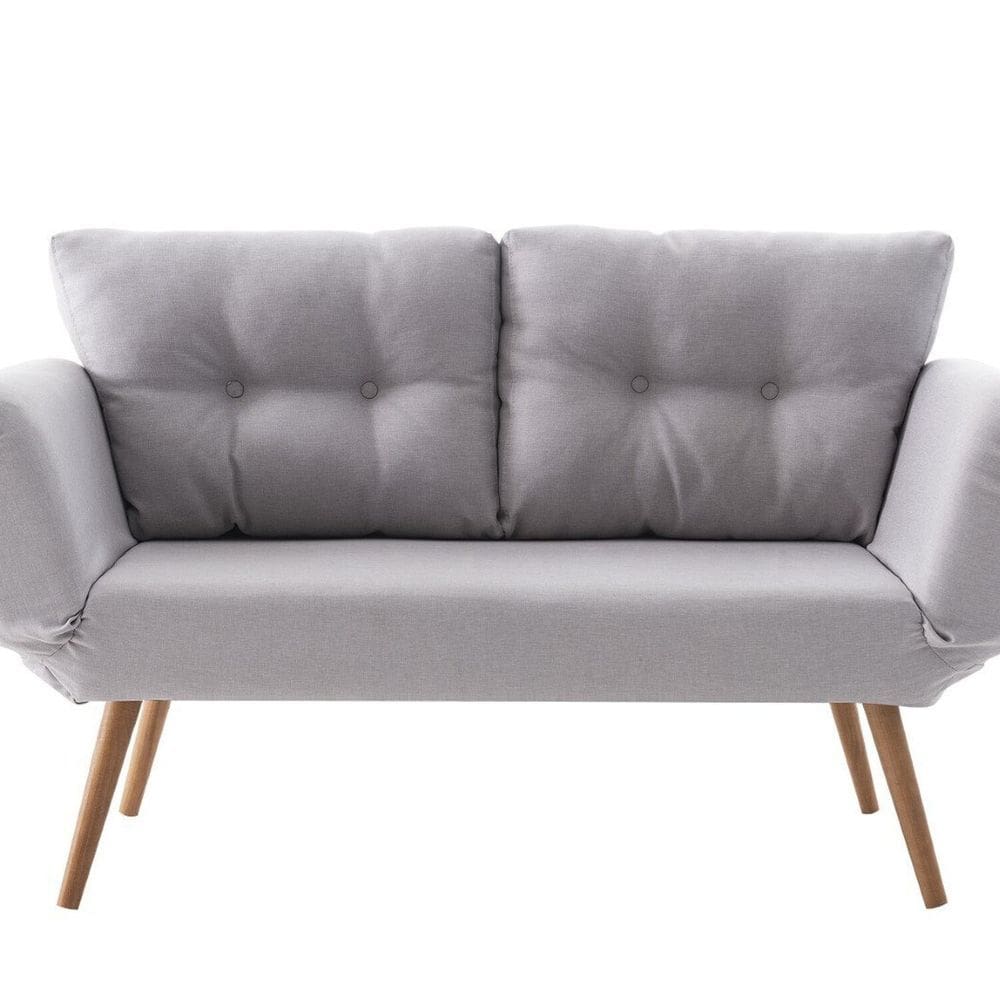 Sofá Cama de Solteiro 140cm X 84cm Adele Gelo