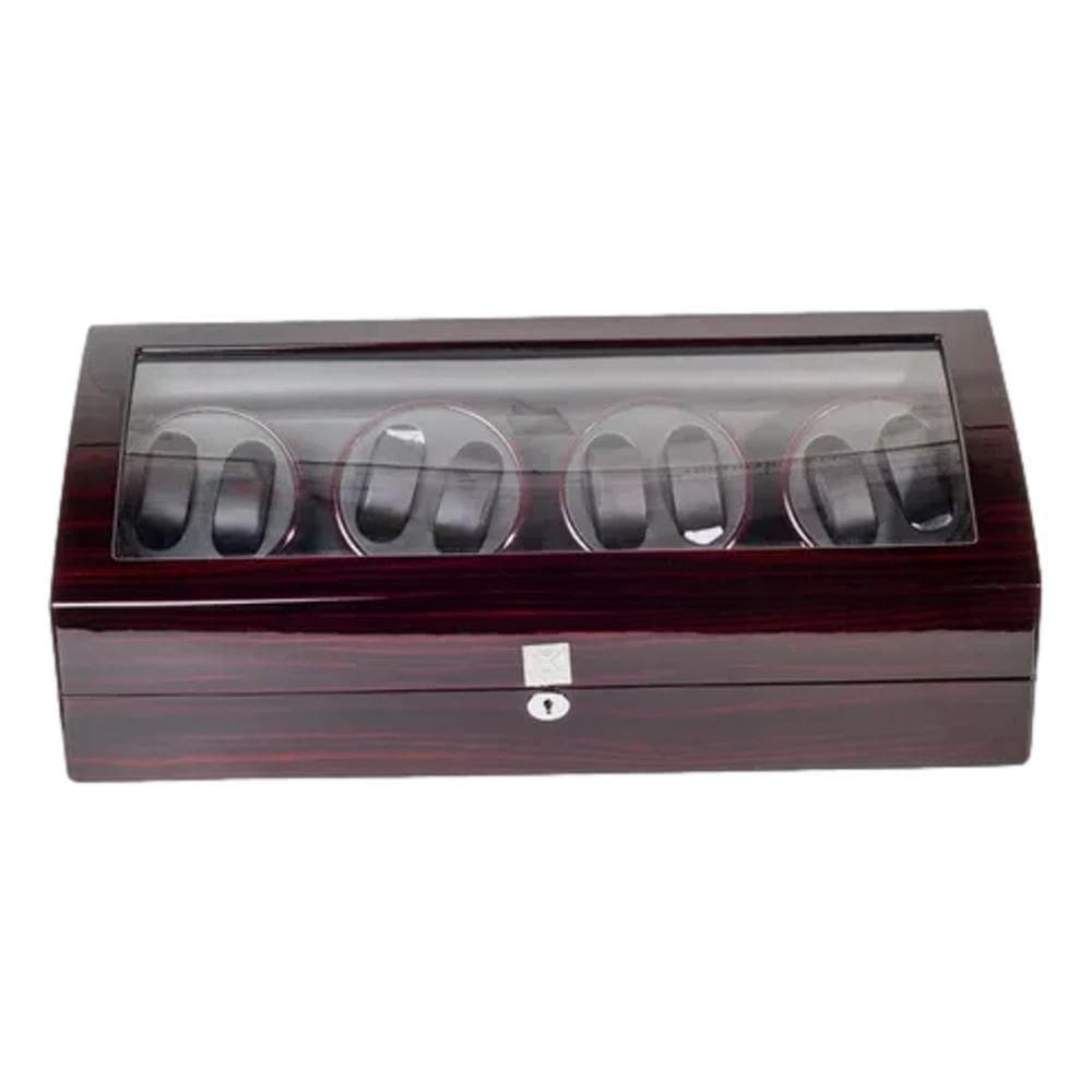 Movimentador Relogios Luxo Ebony Automático Winder 8 + 9