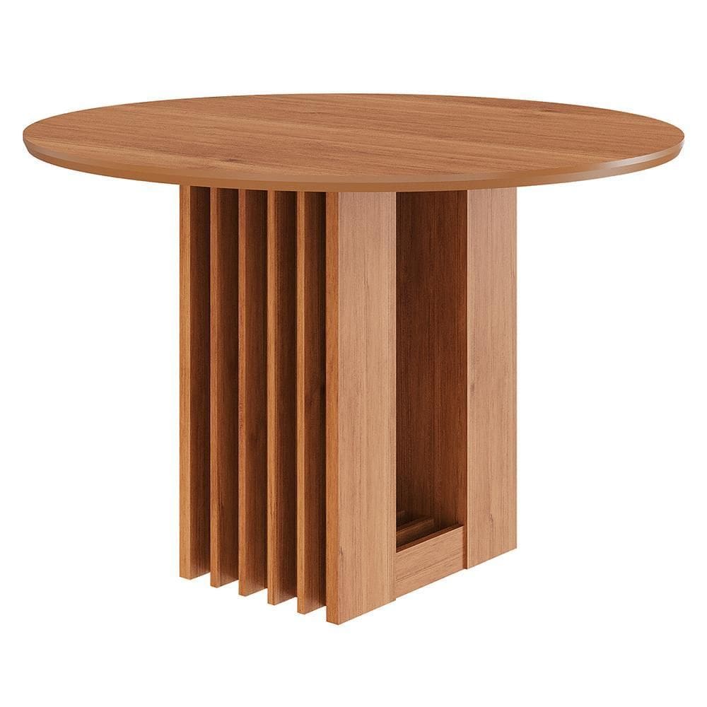 Mesa de Jantar Redonda Ariela 109cm com Tampo em MDF - Cimol Móveis