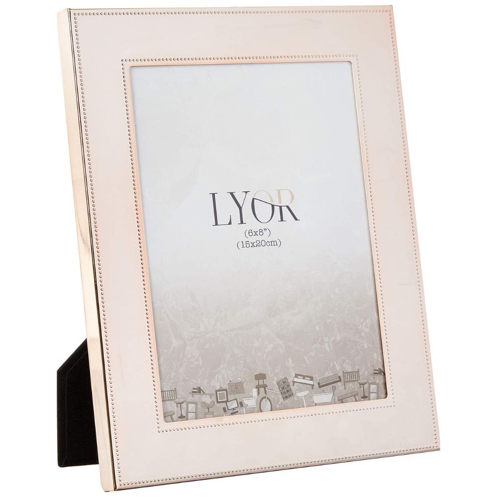 Porta Retrato De Aco Denver Rose Gold 15X20Cm R.4364 Lyor