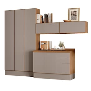 Escritório Modulado Acácia Touch 6 Peças - Nicioli