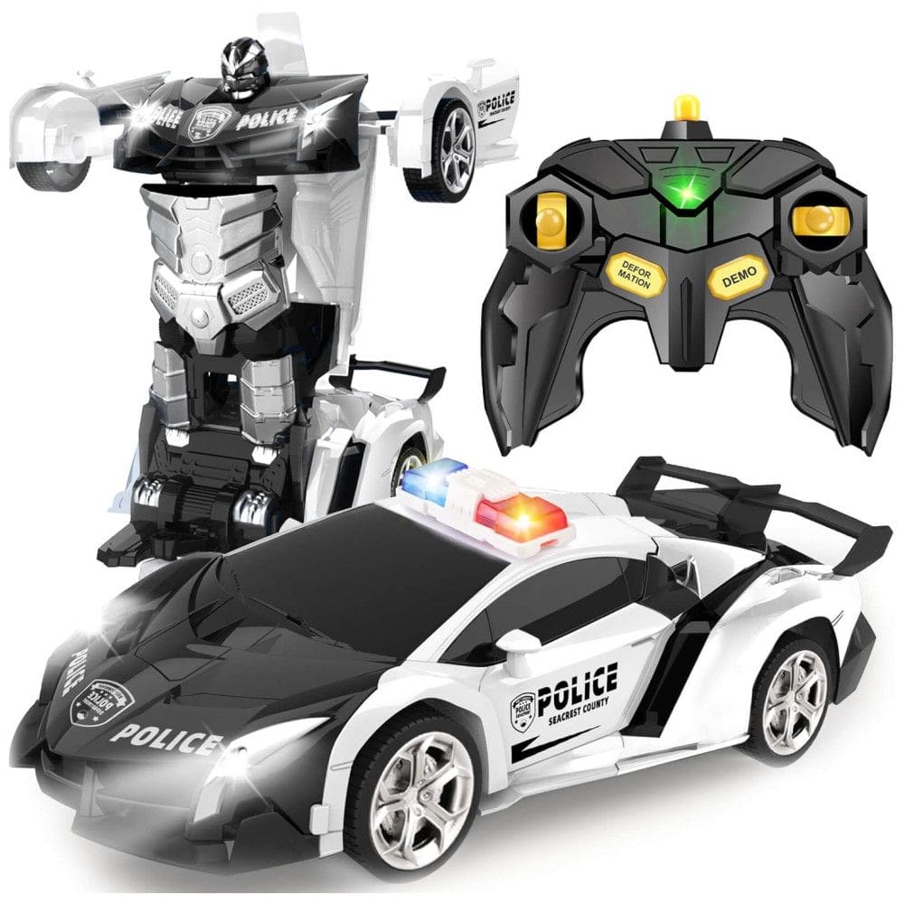 Carrinho de Controle Remoto Britik, Drift 360°, Escala 1:18, Transformação com 1 Botão, Presente para Crianças de 4 a 6 Anos, Carro