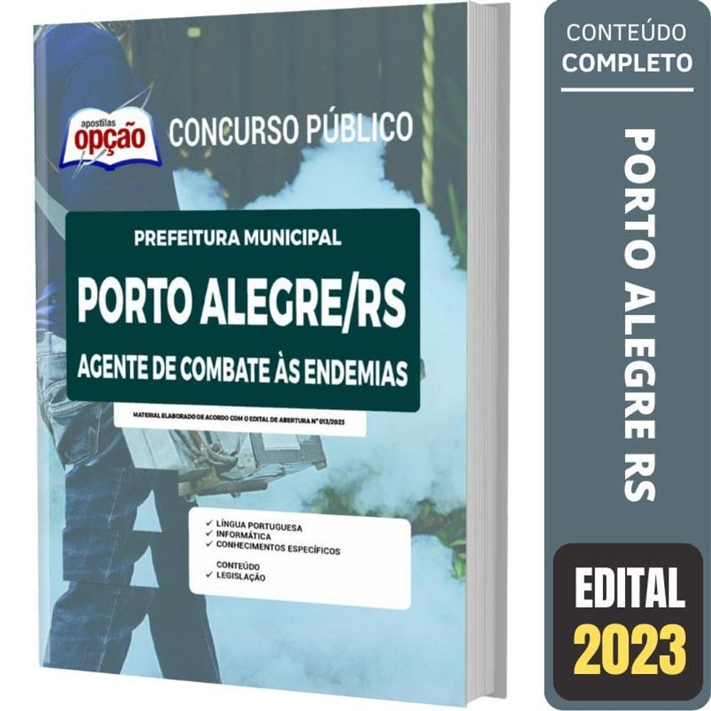 Apostila Concurso Porto Alegre - Agente Combate Às Endemias