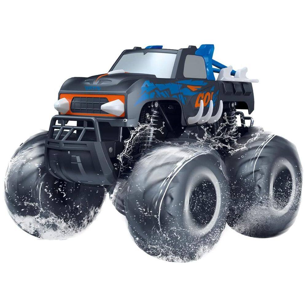 Monstro Truck Pickup 116 à Prova d`Água - Carro RC Anfíbio Controle Remoto - Todoterreno 4WD para Crianças de 4 a 12 Anos,Threeking