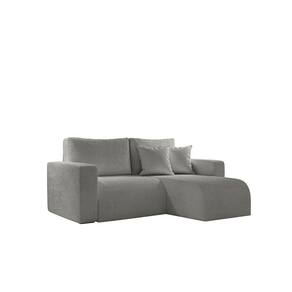 Sofá Living 120cm Chaise 90cm Lado Direito Meu Sofá Online A230 Linho Cinza