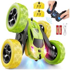 Mini Carro de Controle Remoto, Brinquedo RC para Meninos de 6 a 12 Anos, Carro de Acrobacias Fora de Estrada 4WD com Giro 360,