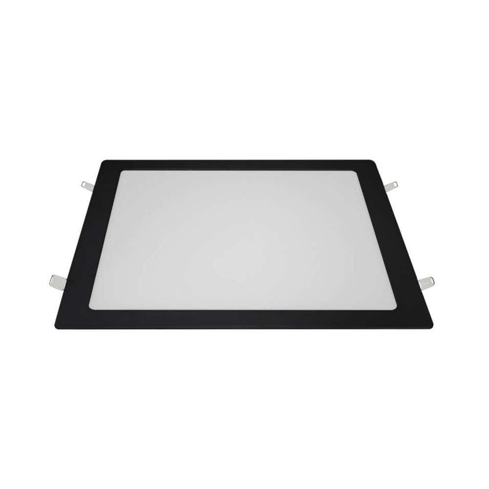 Painel Led Quadrado Embutir 24W 3.000K Preto Bivolt Blumenau