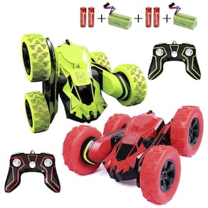 Mini Carro de Controle Remoto Haktoys com Acrobacias 360° e Tração 4x4 - Diversão para Crianças, Meninos, Adultos e Até Dois Pilotos