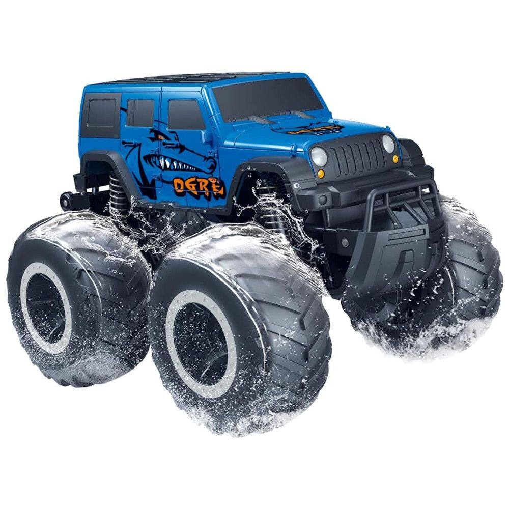 Caminhão Monstro à Prova d`Água Threeking 116 RC para Crianças de 6 a 12 Anos - Brinquedo Todo-o-Terreno Resistente com Controle Remoto