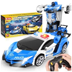 Mini Carro de Controle Remoto Britik, RC, Transformação com um Toque, Drift de 360º, Escala 1:18, Presente para Crianças de 4 a 6 Anos,