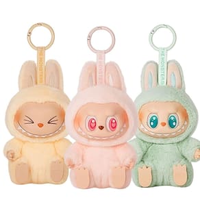 Chaveiro de pelúcia HQDZSZ Labubu para bolsas, chaves e mochilas