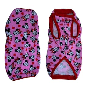 Pijama Para Cães E Gatos - Rosa Estampado G