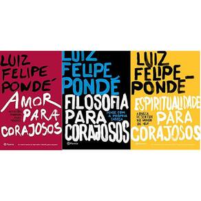 Kit 3 Livro Luiz Pondé Amor + Filosofia + Espiritualidade