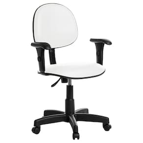 Cadeira Para Escritório Executiva Com Braço Rce Branco