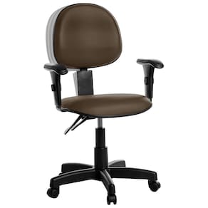 Cadeira Ergonômica Executiva Com Braço Marrom RV