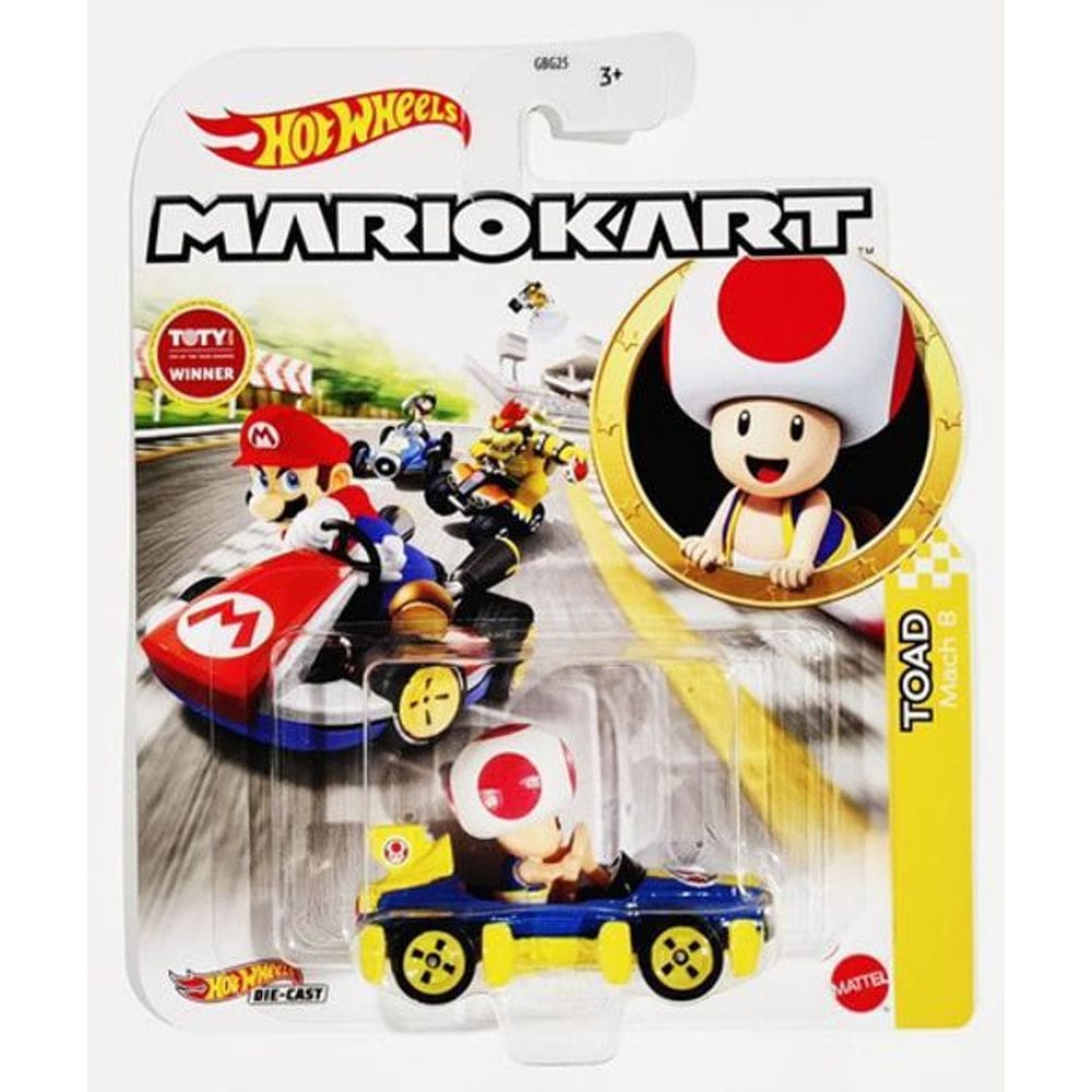 Hot Wheels Mario Kart Toad Mach 8 Hdb35