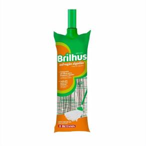 Mop Esfregão Algodão Com Cabo Brilhus Bettanin