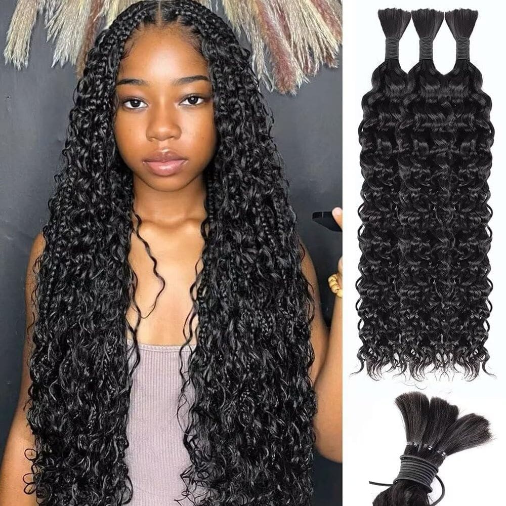Braiding Hair SOYI HAIR Water Wave Bulk 150g 40cm Wet & Wavy