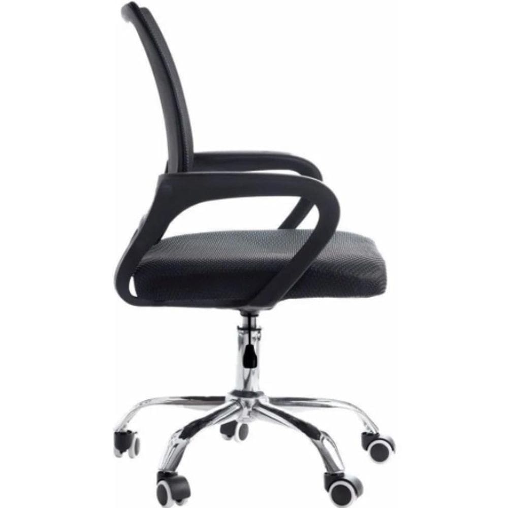 Cadeira De Escritório Com Base Cromada