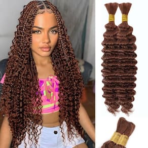 Braiding Hair SOYI HAIR Deep Water Wave 100g 50cm Castanho