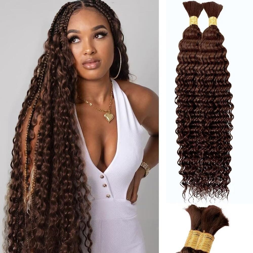 Braiding Hair SOYI HAIR Deep Water Wave 100g 50cm de chocolate