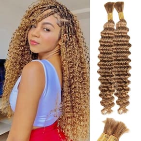 Cabelo trançado SOYI HAIR Deep Water Wave 100g 50cm Loiro