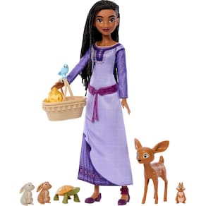 Conjunto de brinquedos Mattel Disney Wish Woodland Animals of Rosas com Asha