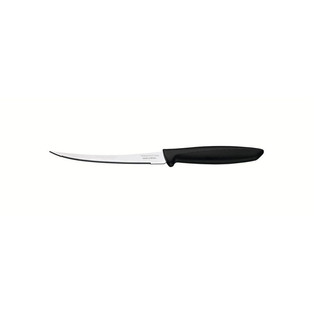 Faca Para Tomate Tramontina Plenus Com Lâmina Aço Inox Cabo Polipropileno Preto 5pol Tramontina